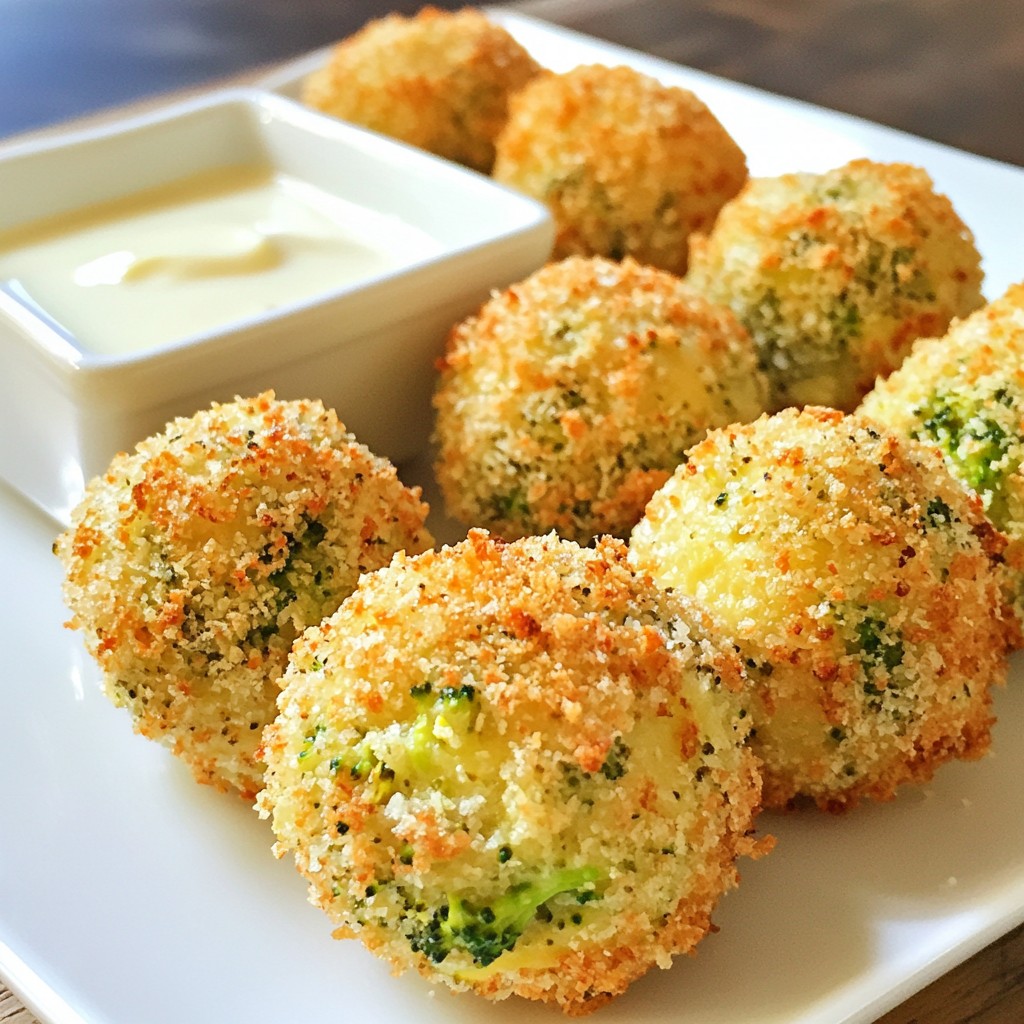 Crispy Broccoli Cheese Balls Easy Snack Recipe