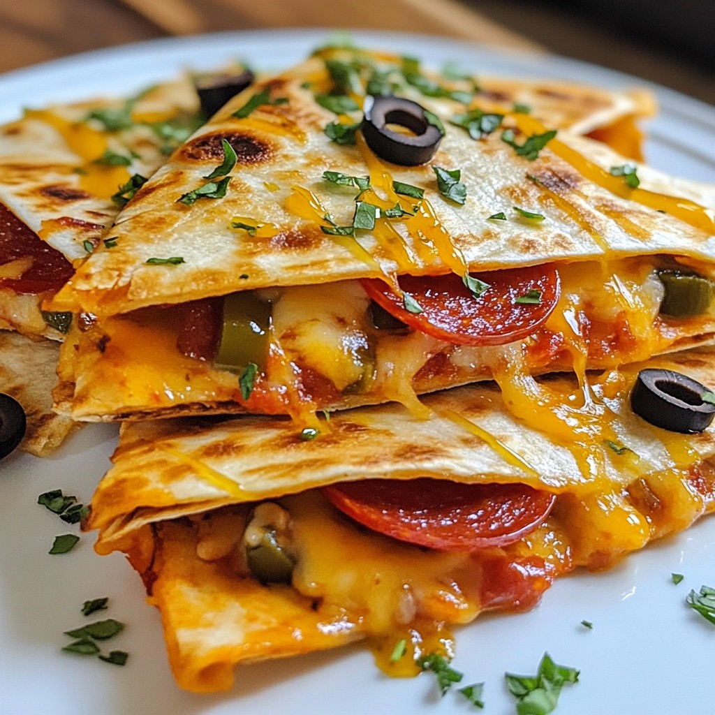 Pepperoni Pizza Quesadillas Easy and Tasty Meal