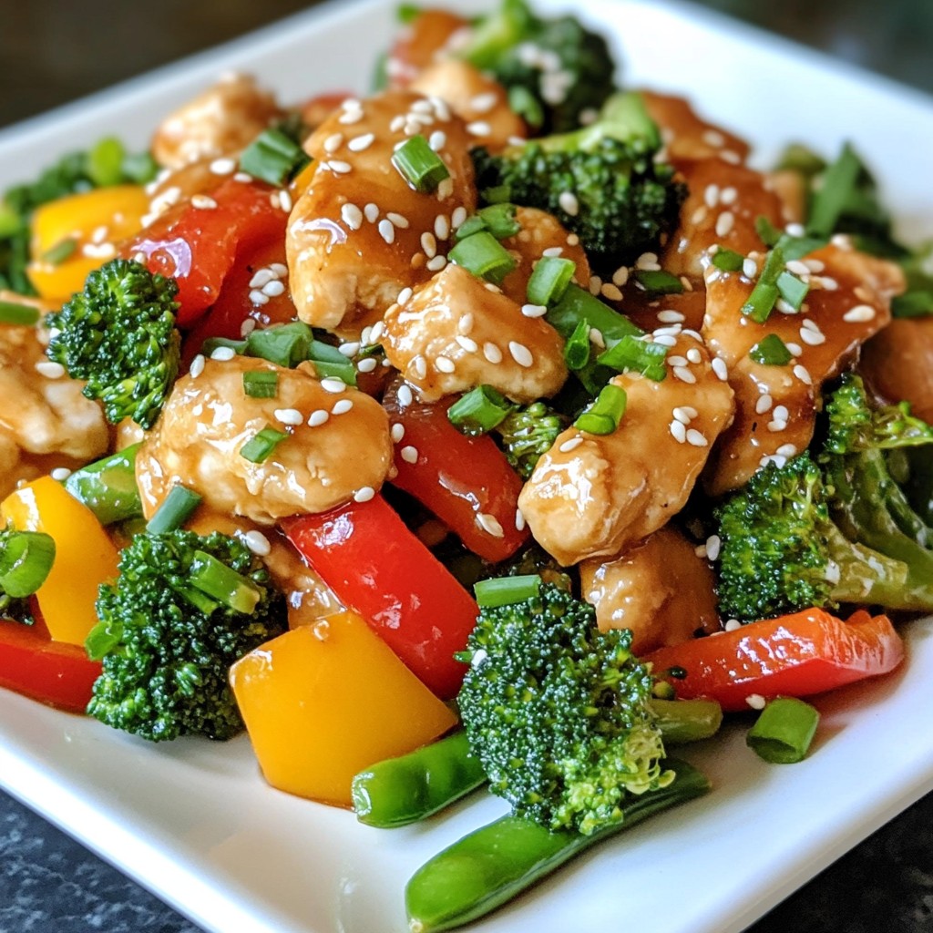 Fast Honey Garlic Chicken Stir-Fry Easy Dinner Idea