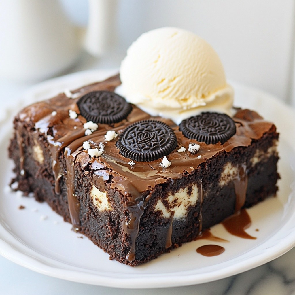 Oreo Stuffed Brownies Decadent and Rich Treat