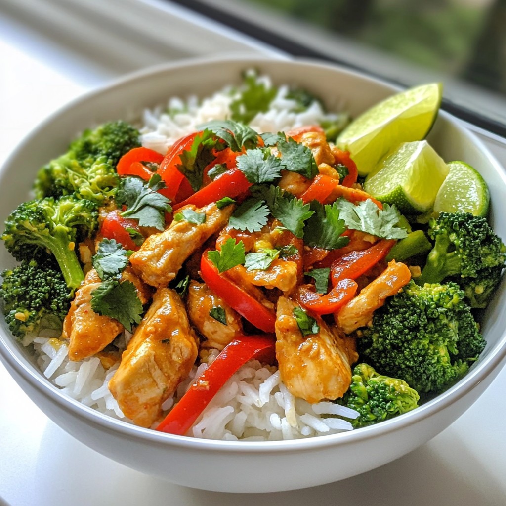 Coconut Chicken Rice Bowl Flavorful and Nourishing Meal