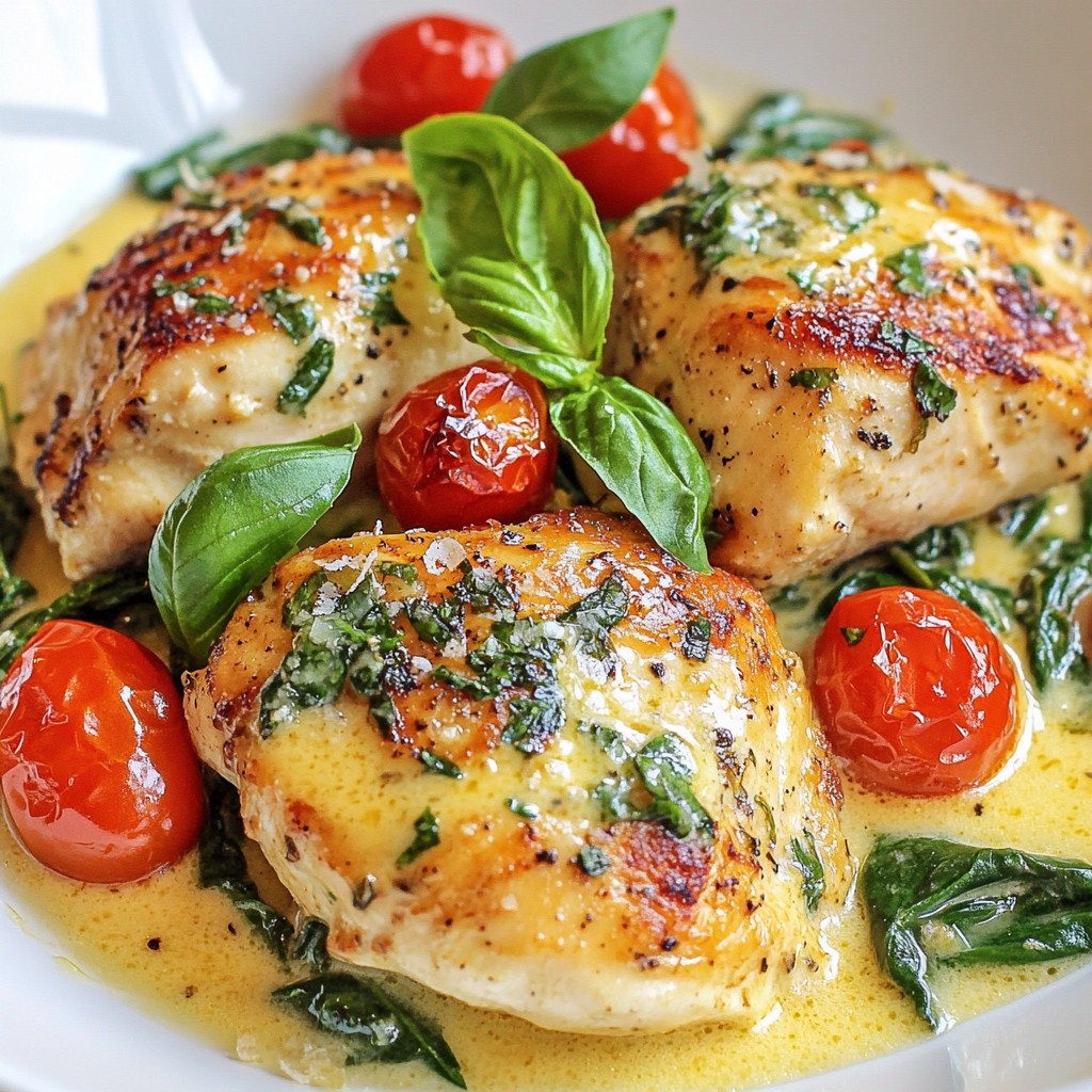 Creamy Garlic Tuscan Chicken Savory Weeknight Meal