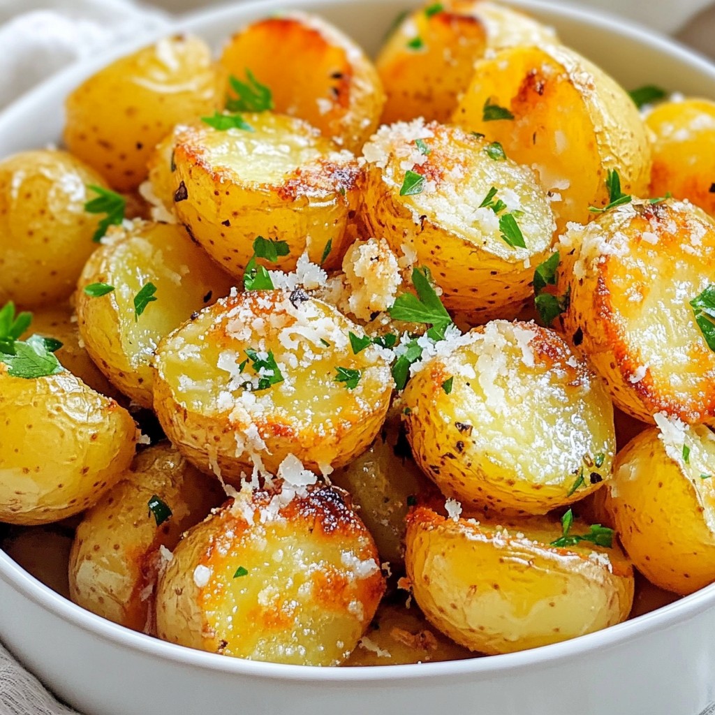 Parmesan Roasted Potatoes Crispy and Flavorful Dish