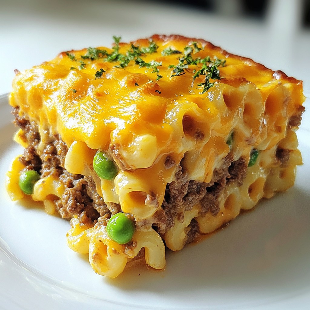 Delectable Mac and Cheese Meatloaf Casserole Recipe