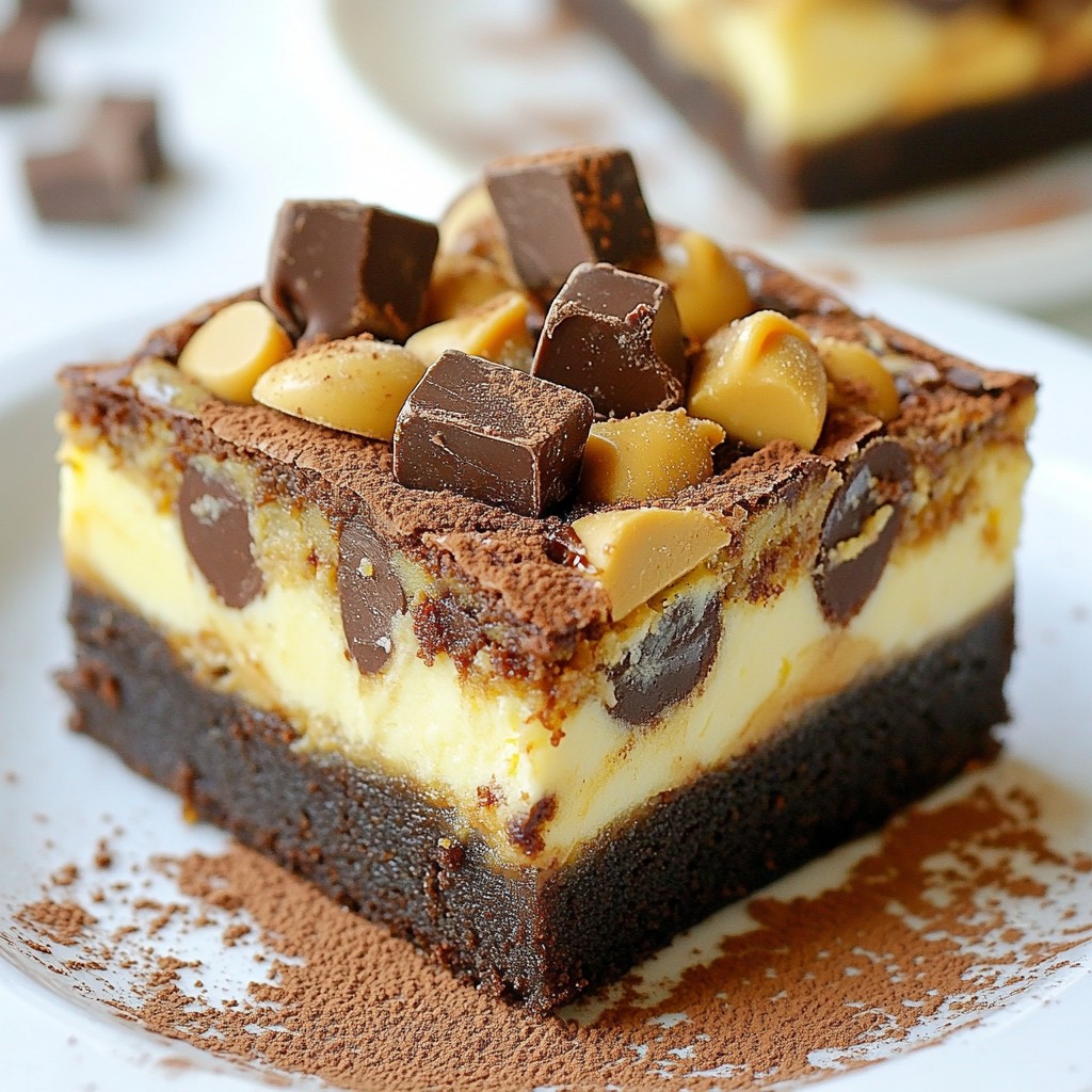 Peanut Butter Cup Cheesecake Brownies Delightful Treat