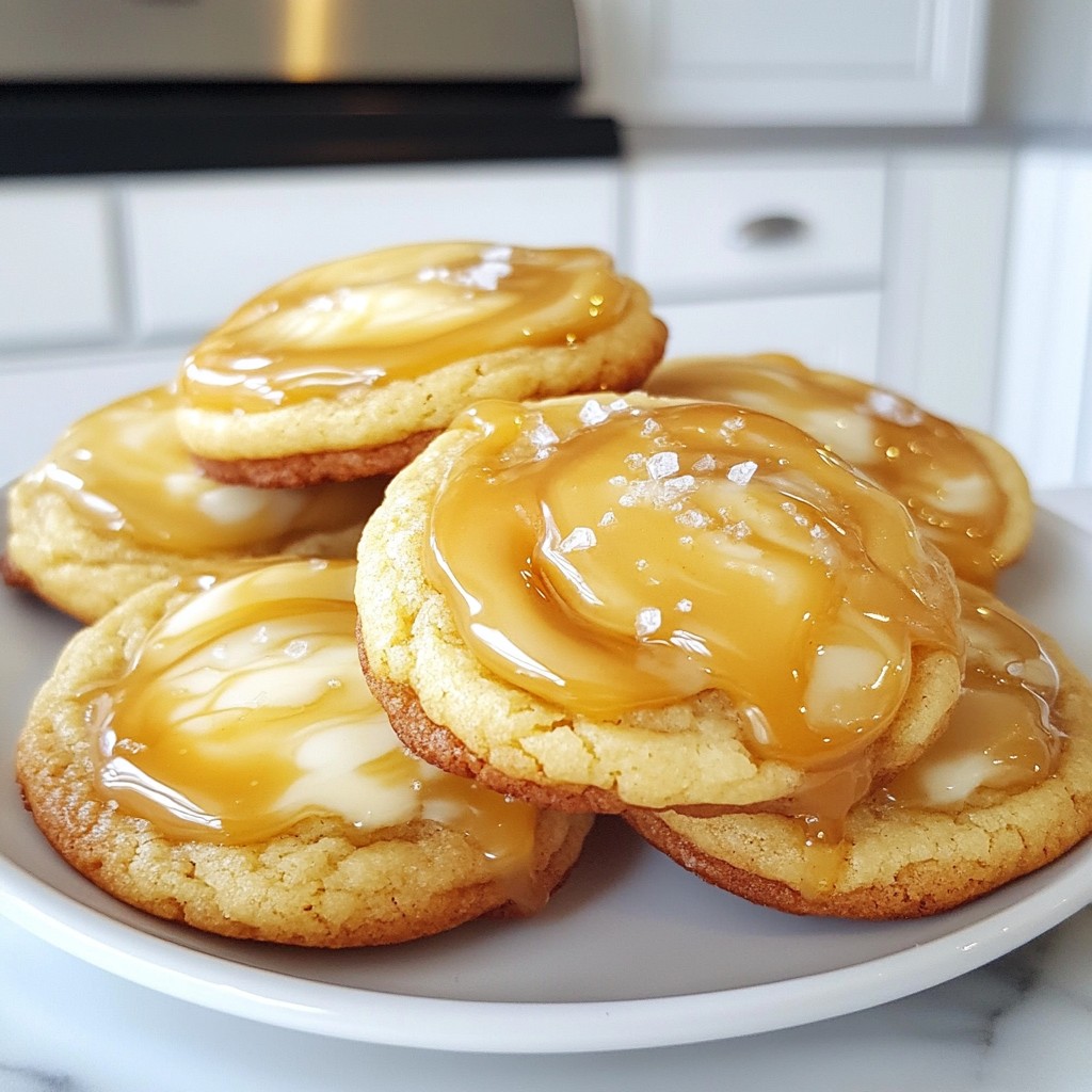 Salted Caramel Cheesecake Cookies Deliciously Irresistible