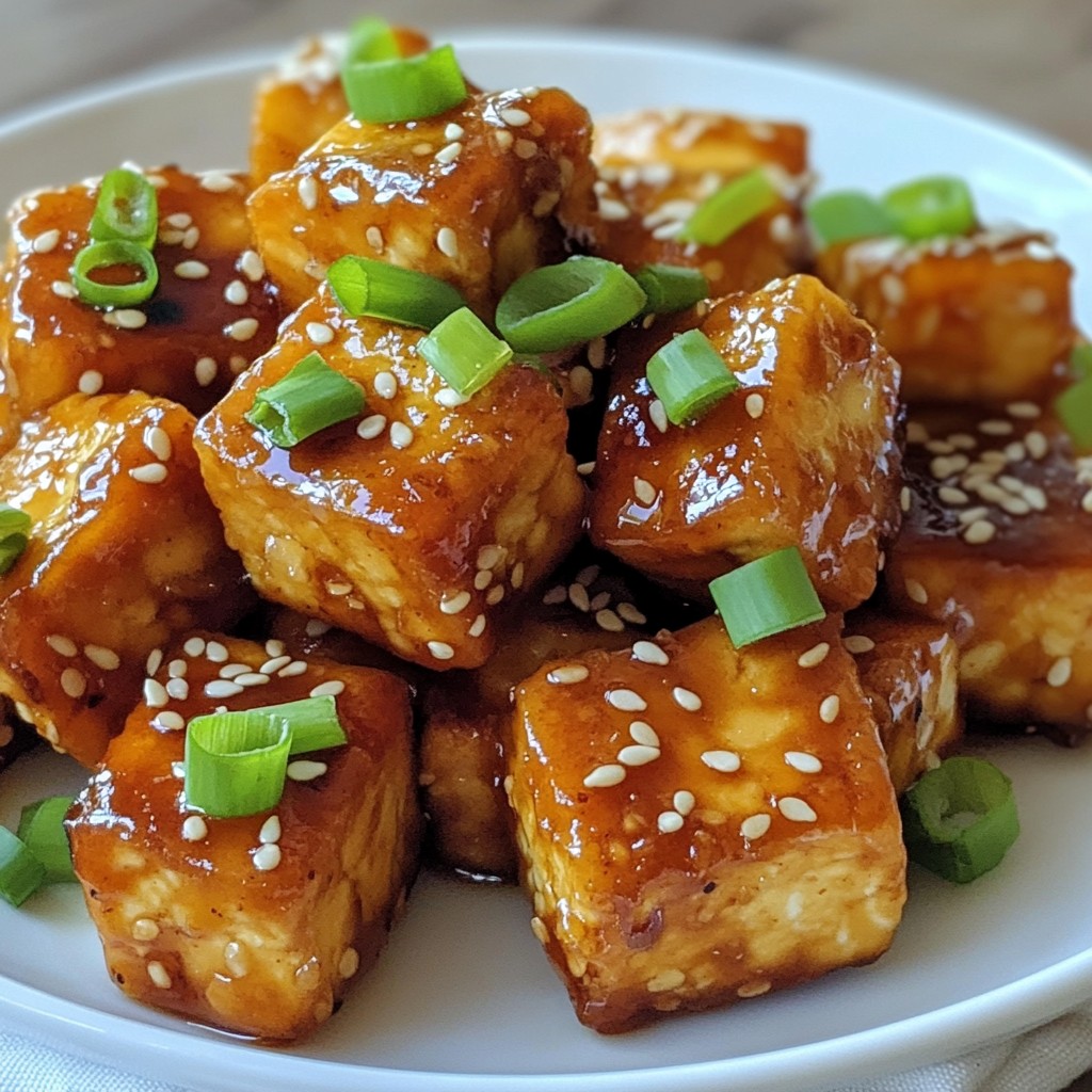 Crispy Honey Garlic Tofu Simple and Flavorful Dish