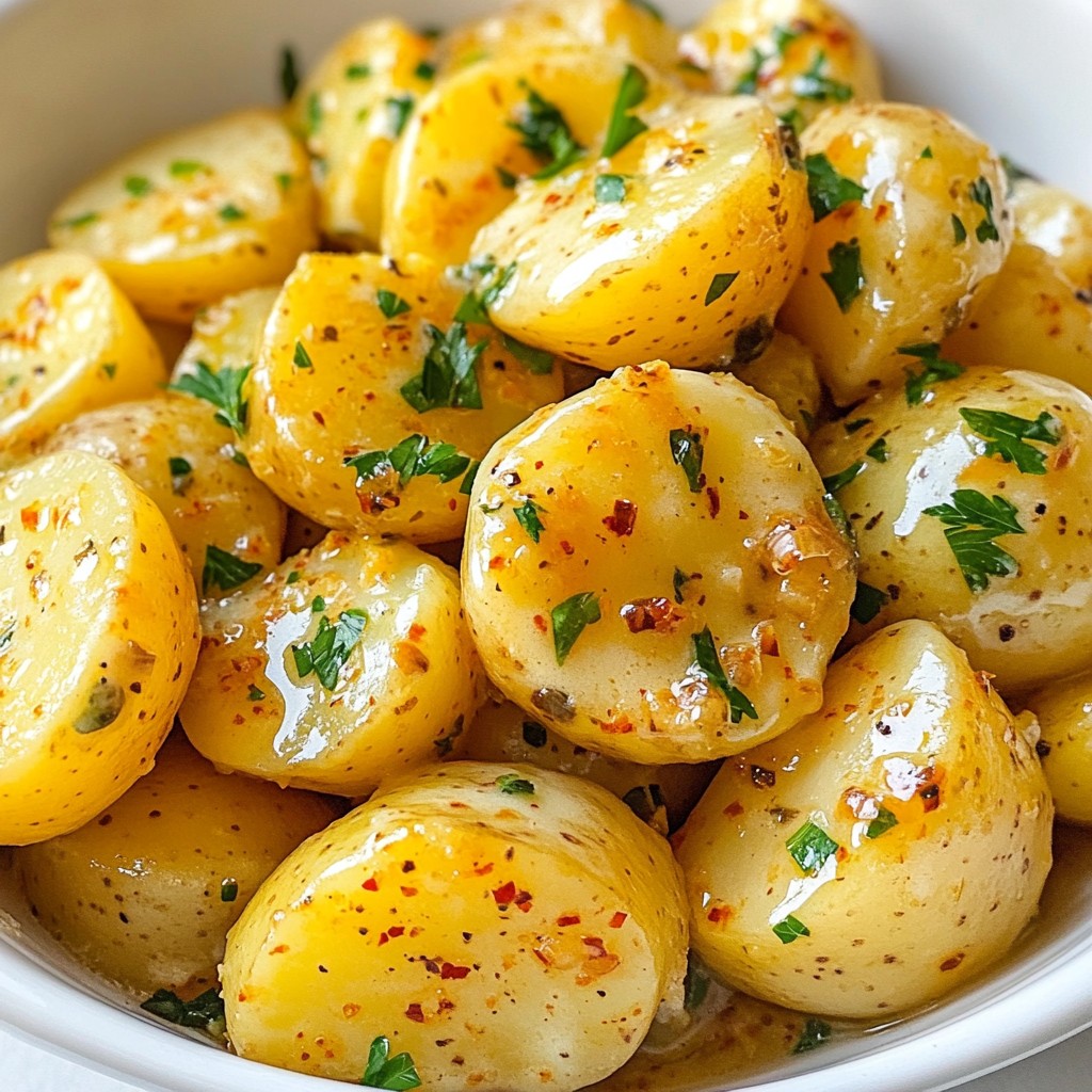 Creamy Garlic Baby Potatoes Flavorful and Easy Dish