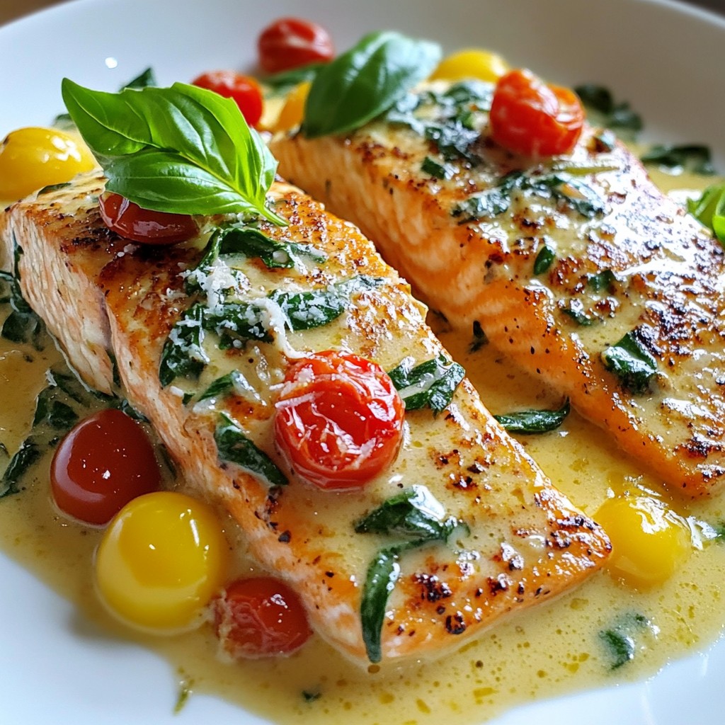 Creamy Tuscan Salmon Flavorful and Easy Dinner Dish