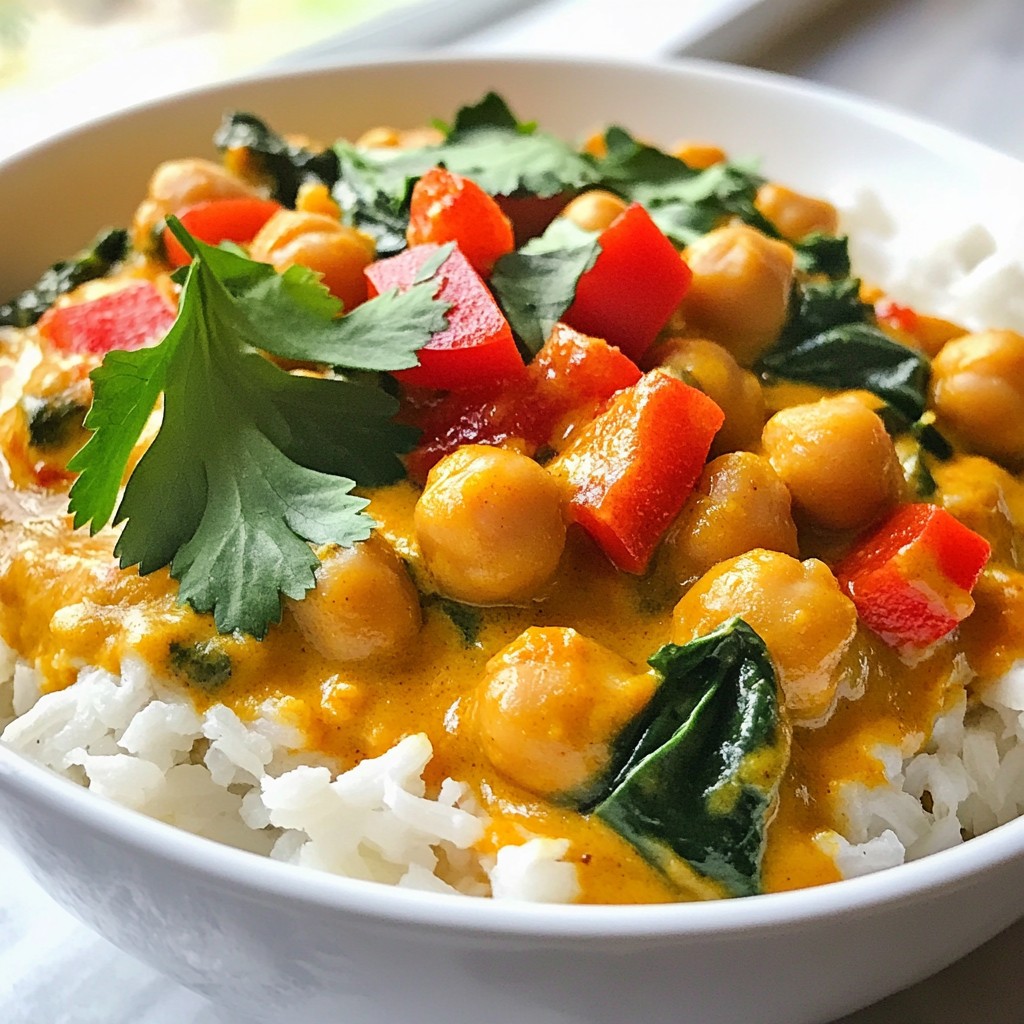 Coconut Curry Chickpea Bowls Flavorful and Easy Meal