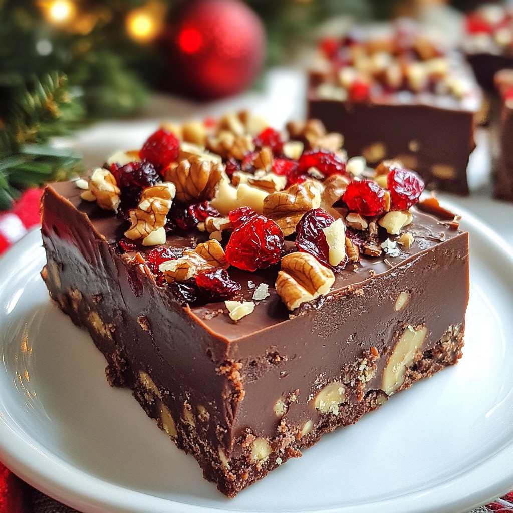 Festive Christmas Fudge Irresistible Holiday Treat