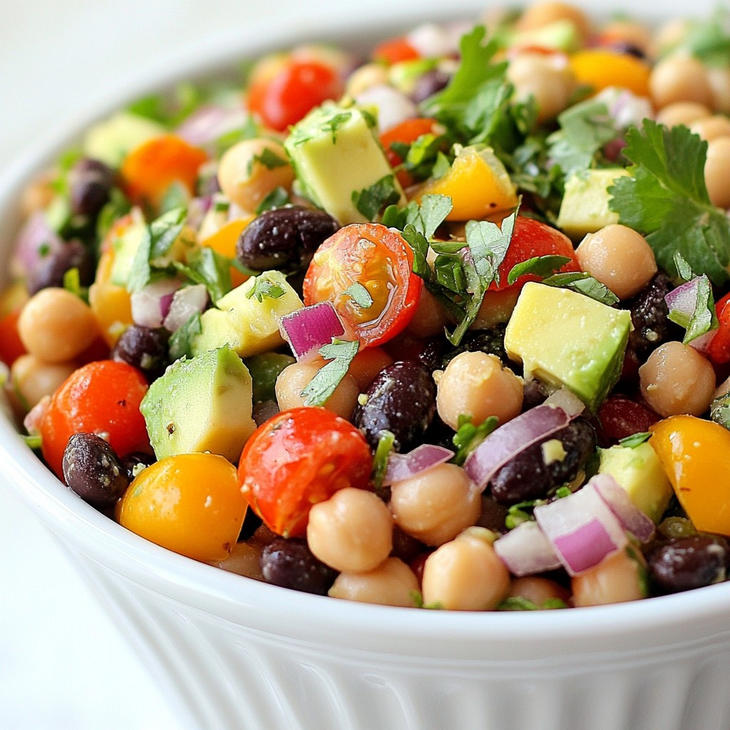High Protein Bean Salad Nutritious and Easy Recipe