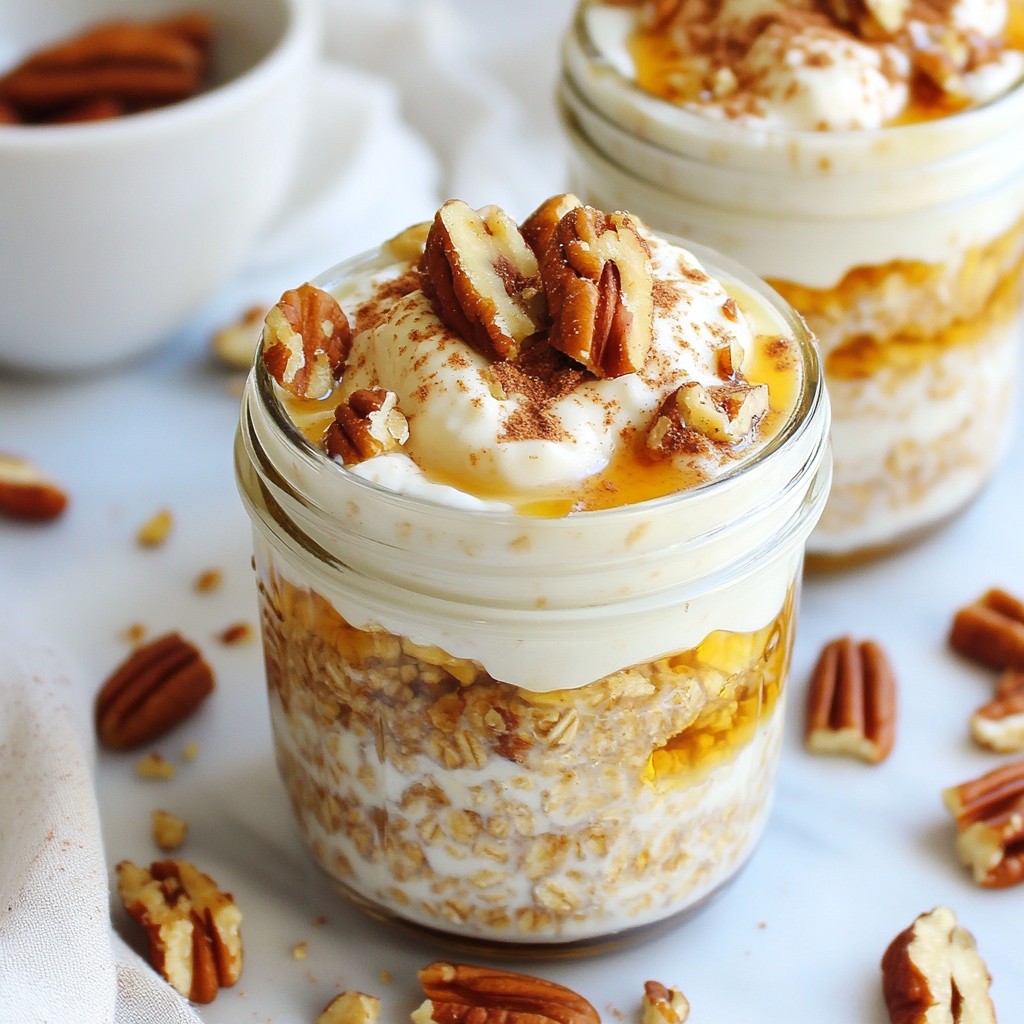 Cinnamon Roll Overnight Oats Easy and Tasty Recipe