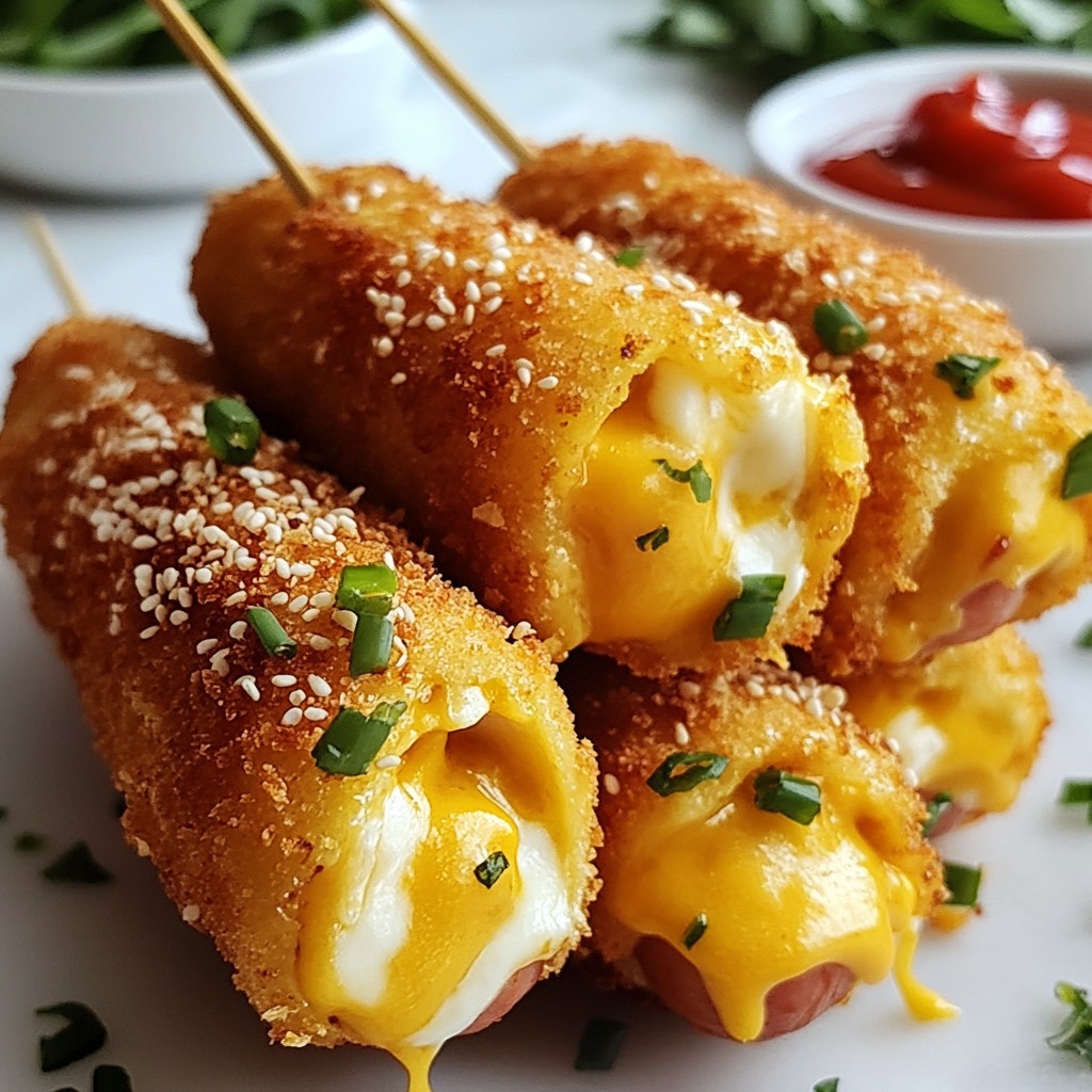 Korean Mozzarella Corn Dogs Tasty Homemade Delight