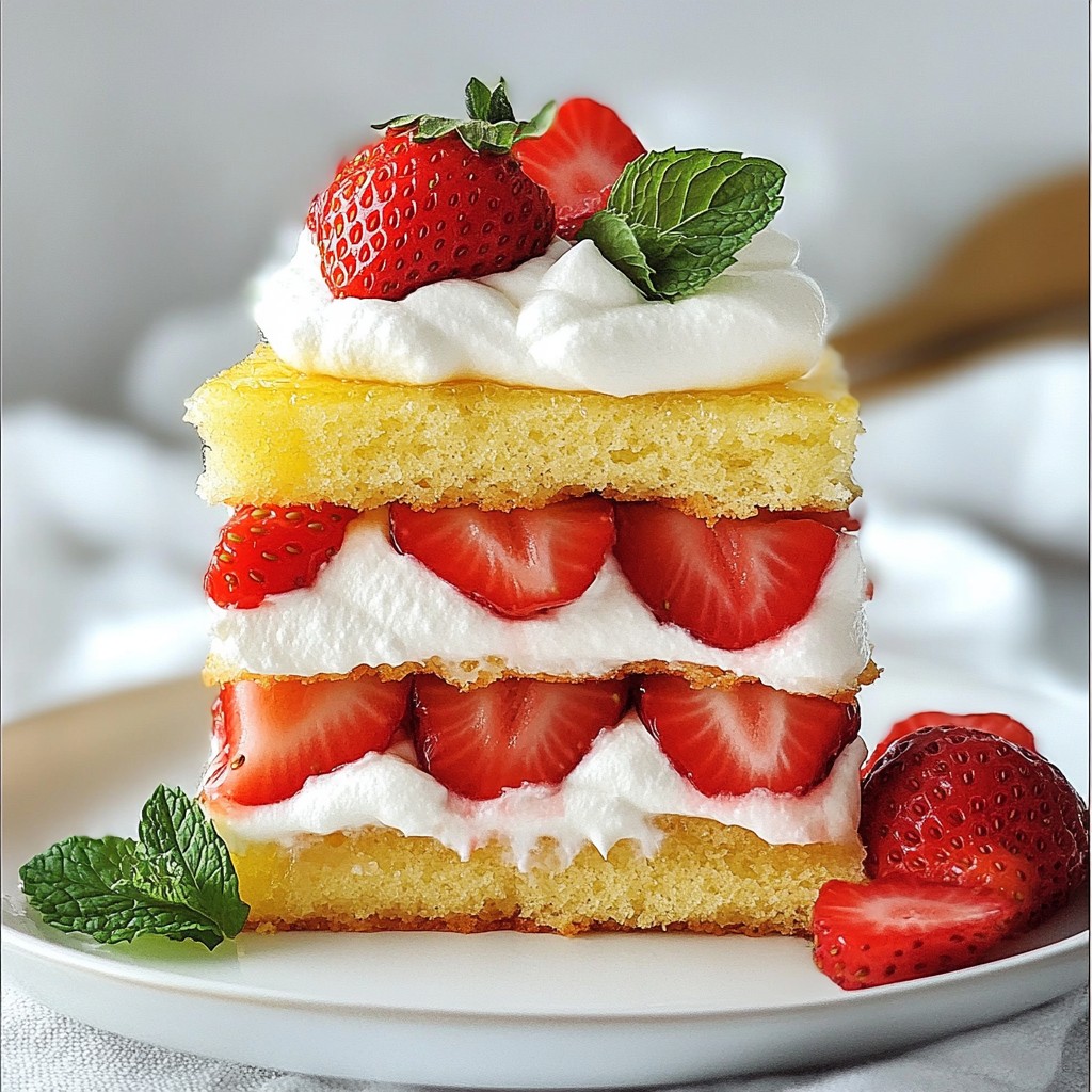 Japanese Strawberry Shortcake Sponge Cake Delight