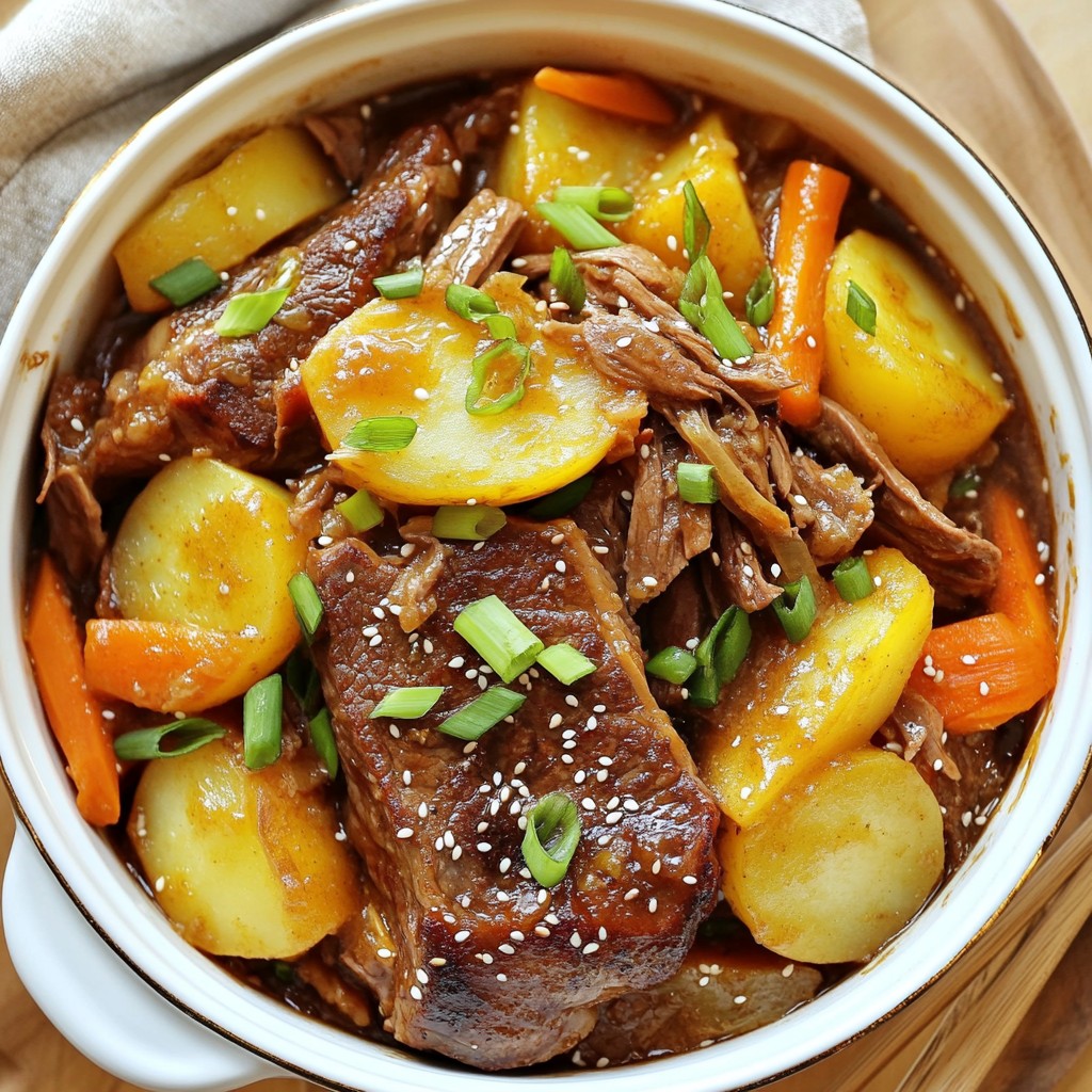 Korean Style Beef Pot Roast Flavorful Comfort Meal