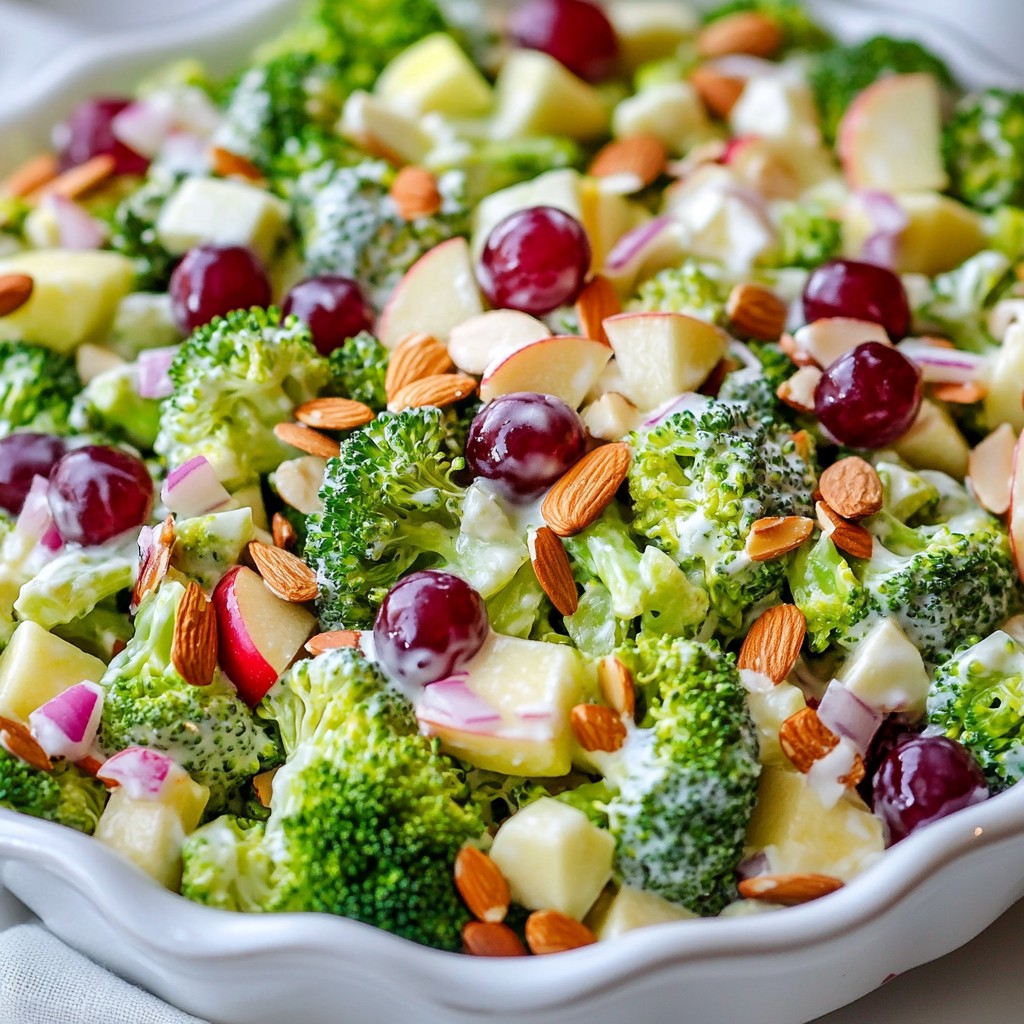 Broccoli Apple Salad Fresh and Crunchy Delight