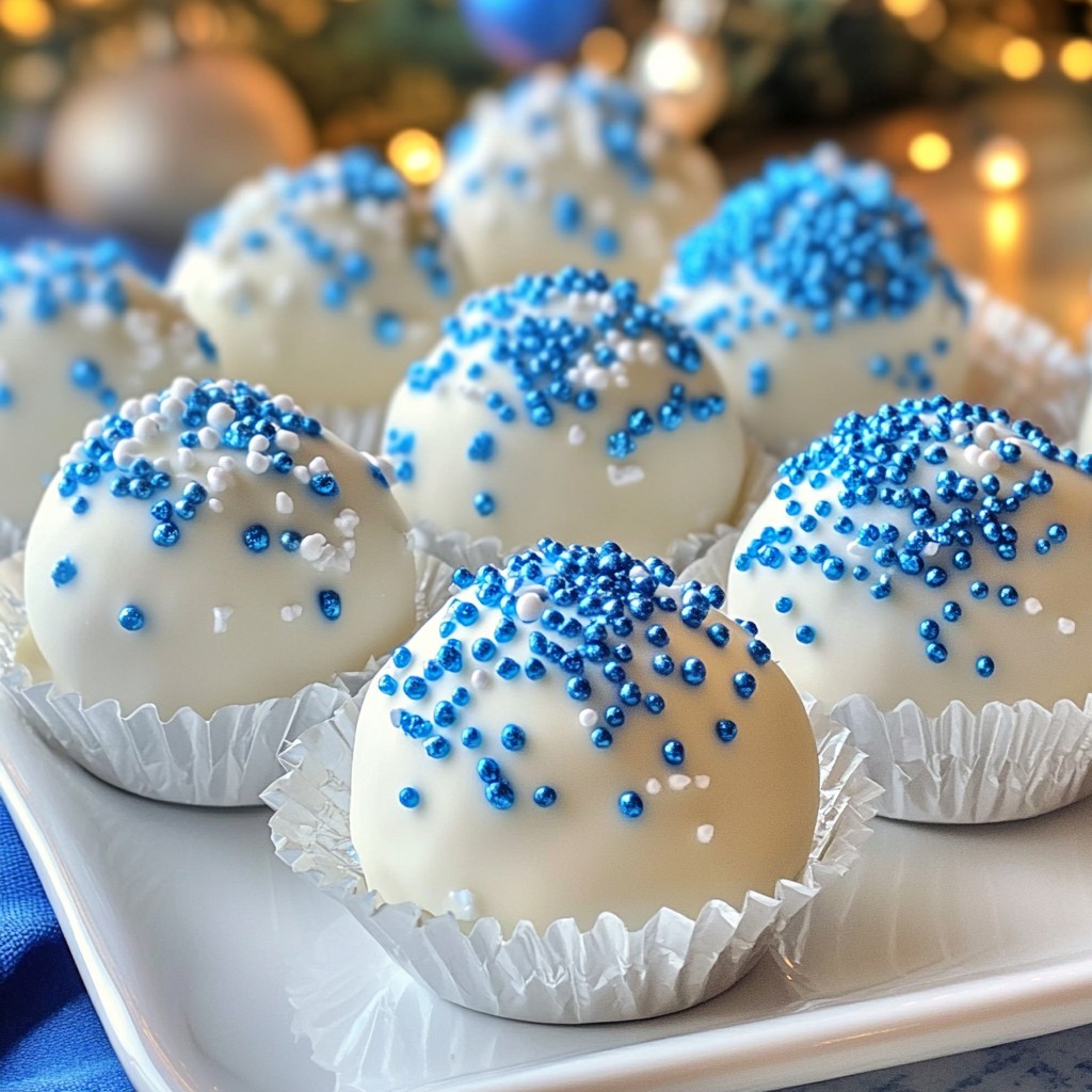 Blue Christmas Truffles Delightful Holiday Treats