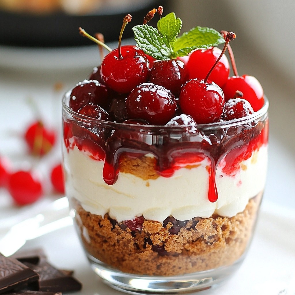 Christmas Cherry Bomb Dessert Irresistible Delight