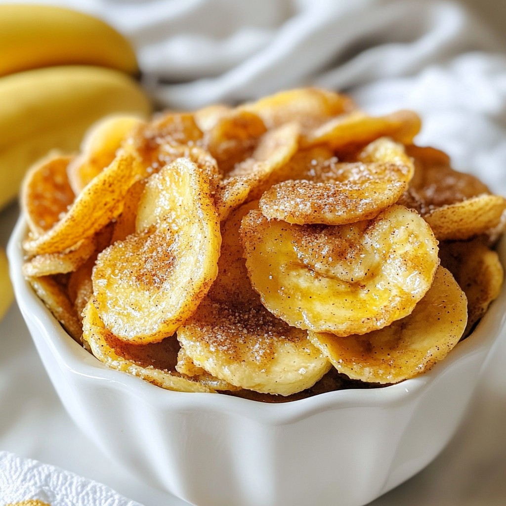 Air Fryer Cinnamon Banana Chips Crunchy and Simple Treat